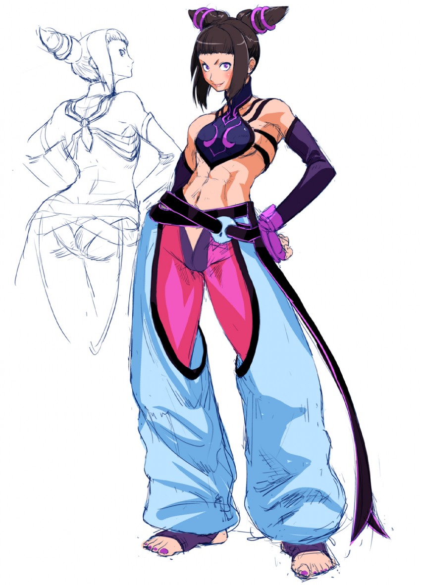 han juri (street fighter and 1 more) drawn by cosine