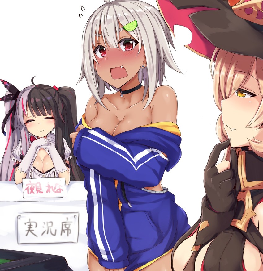 yorumi rena, nui sociere, and hayama marin (nijisanji) drawn by ocha_(ochappie)