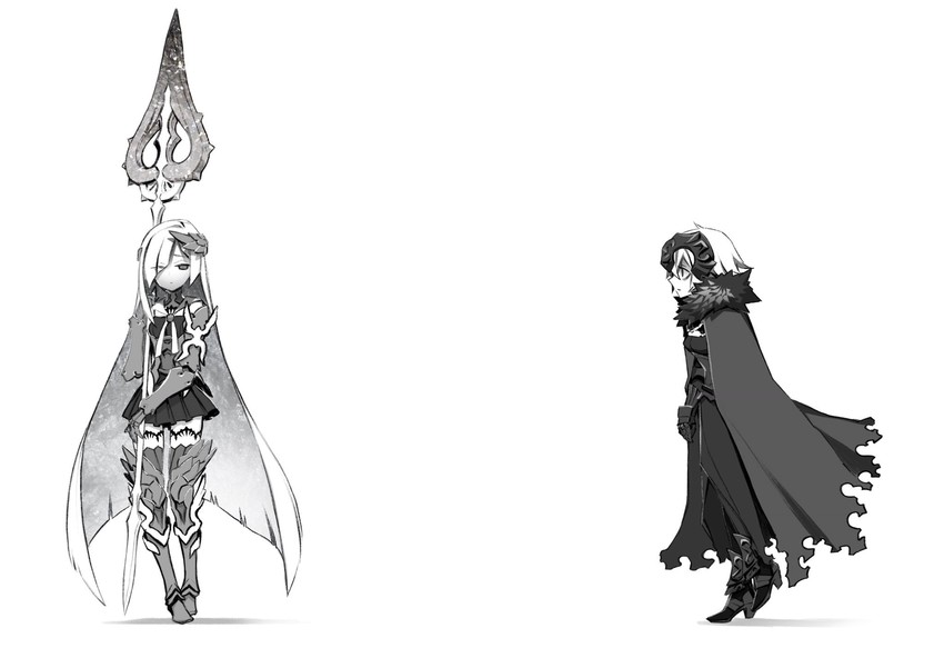 jeanne d'arc alter and brynhild (fate and 1 more) drawn by miwa_shirow