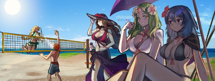 female byleth, dorothea arnault, ingrid brandl galatea, rhea, sylvain jose gautier, and 1 more (fire emblem and 2 more) drawn by chocojax