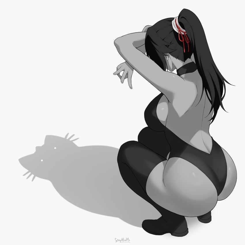 shihouin yoruichi (bleach) drawn by stayaliveplz