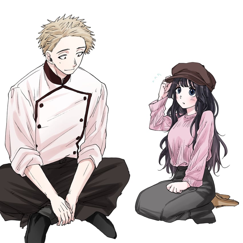 waguri kaoruko and tsumugi rintarou (kaoru hana wa rin to saku) drawn by mikami_saka