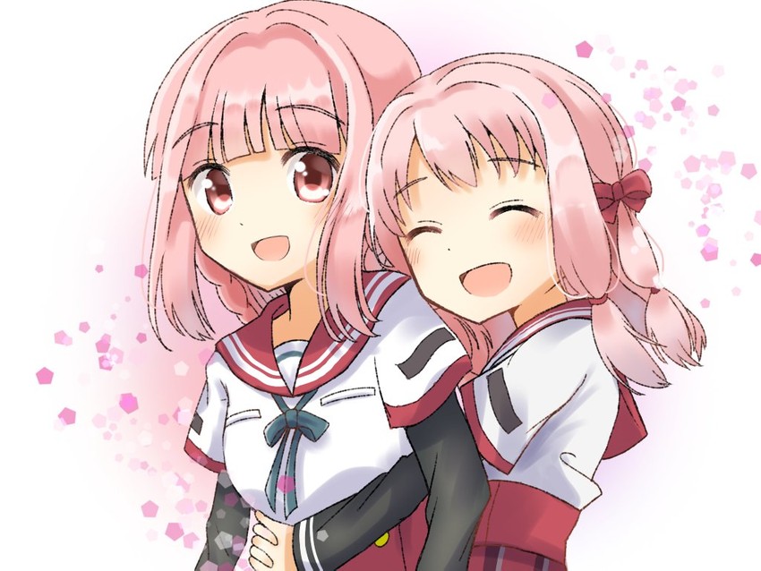 tamaki iroha and tamaki ui (mahou shoujo madoka magica and 1 more) drawn by yunagi_(yng_hoti)