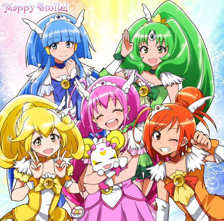 midorikawa nao, kise yayoi, aoki reika, hino akane, hoshizora miyuki, and 6 more (precure and 1 more) drawn by kidachi