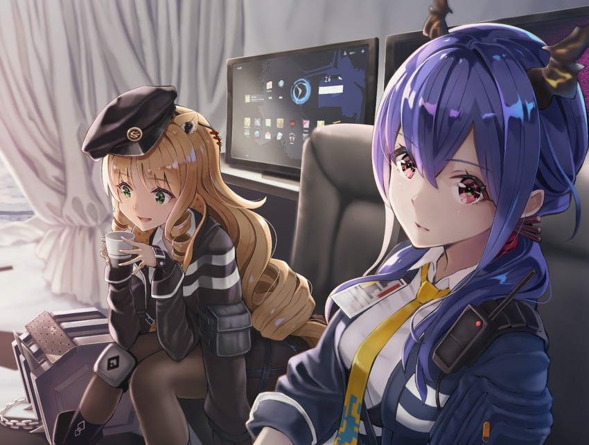 amiya, kal'tsit, ch'en, hoshiguma, and swire (arknights) drawn by hoshizaki_reita