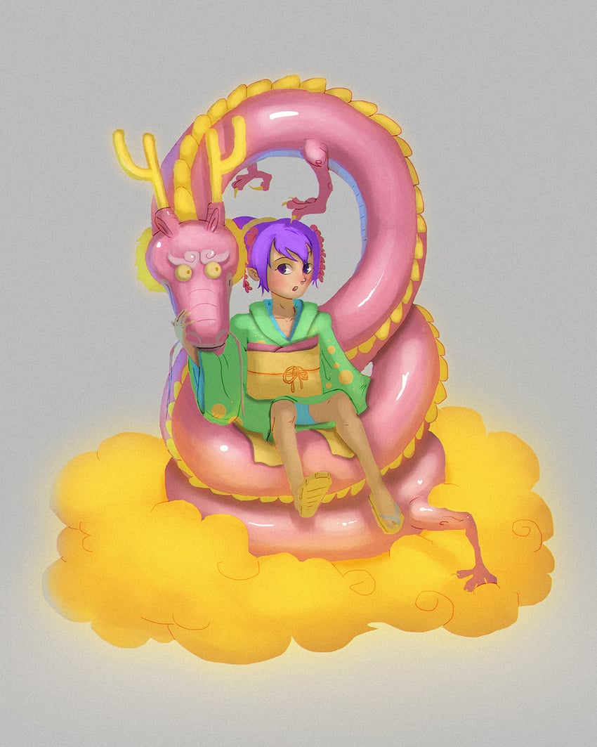kouzuki momonosuke and kurozumi tama (one piece) drawn by infjape