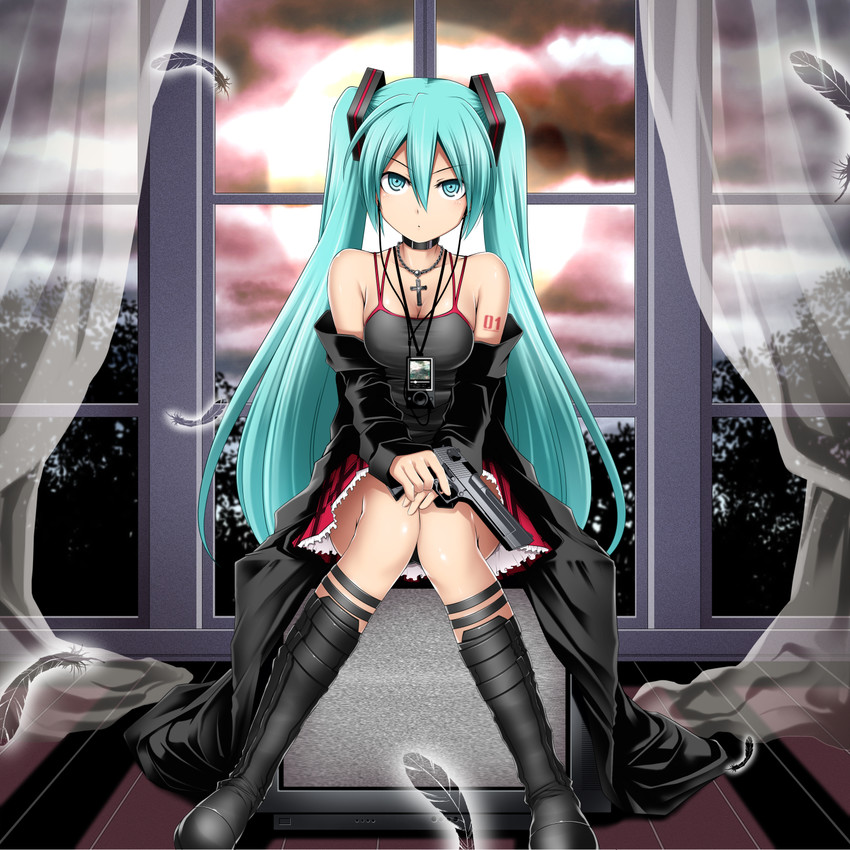 hatsune miku (vocaloid) drawn by kuromayu