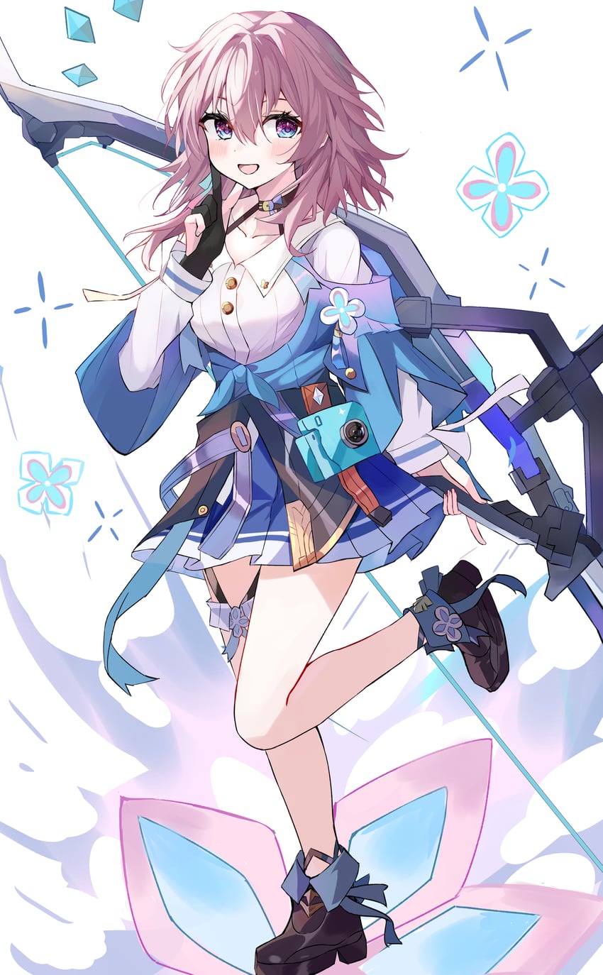 march 7th (honkai and 1 more) drawn by flowle_ow0