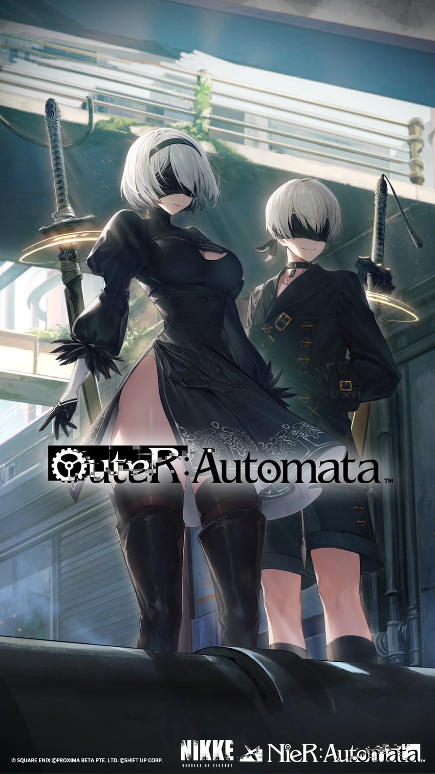 2b and 9s (goddess of victory: nikke and 2 more)