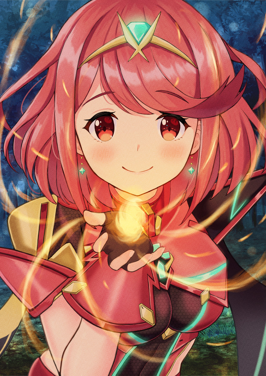 pyra (xenoblade chronicles and 1 more) drawn by kaede_(maple4rt)