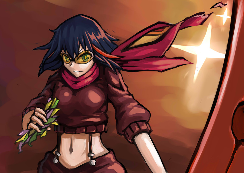 matoi ryuuko and senketsu (kill la kill) drawn by jonathan_h