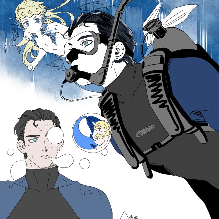 kujo jotaro and giorno giovanna (jojo no kimyou na bouken and 1 more) drawn by morikiri