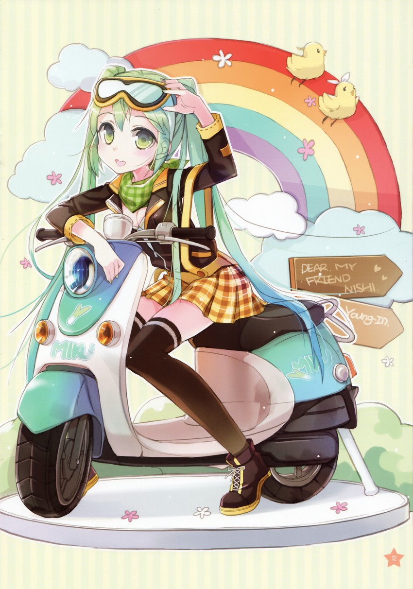hatsune miku, kagamine rin, and kagamine len (vocaloid) drawn by jin_young-in