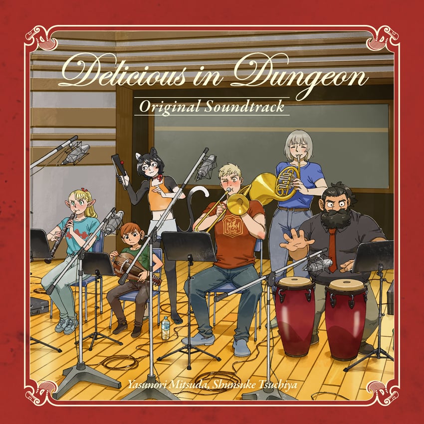 marcille donato, falin touden, laios touden, senshi, chilchuck tims, and 1 more (dungeon meshi)