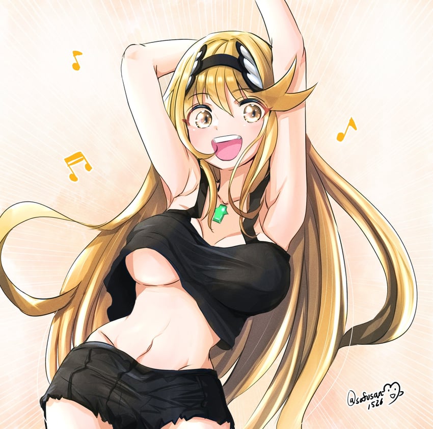 mythra (xenoblade chronicles and 1 more) drawn by sofusan1526