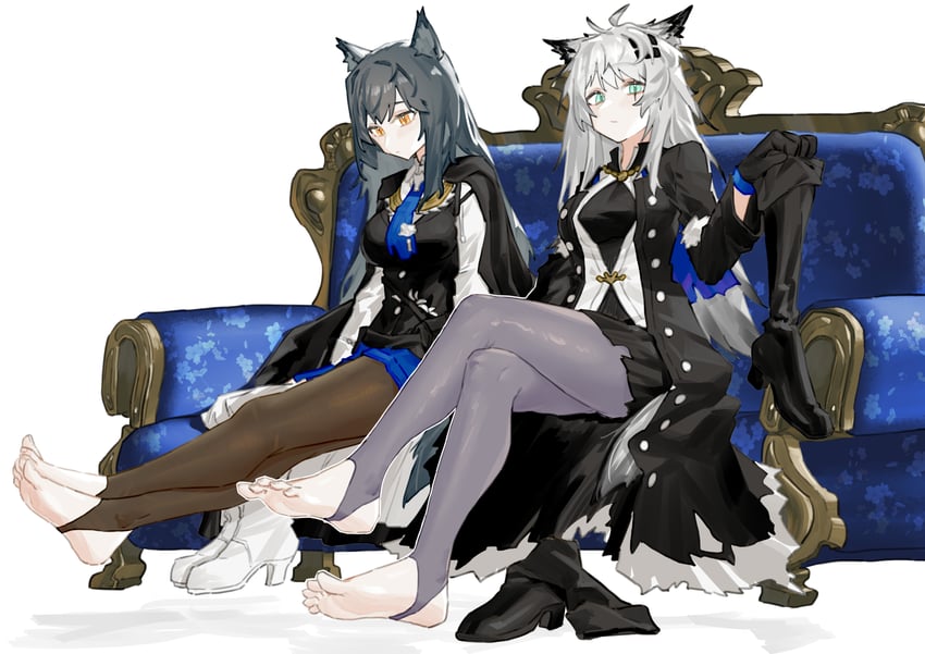 texas, lappland, and texas the omertosa (arknights) drawn by renxzd