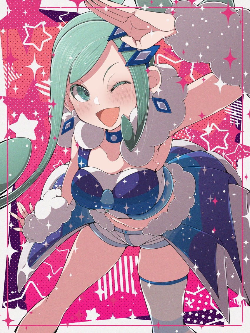 lisia (pokemon and 1 more) drawn by fujiwara_hiro_(kaede_ciao)