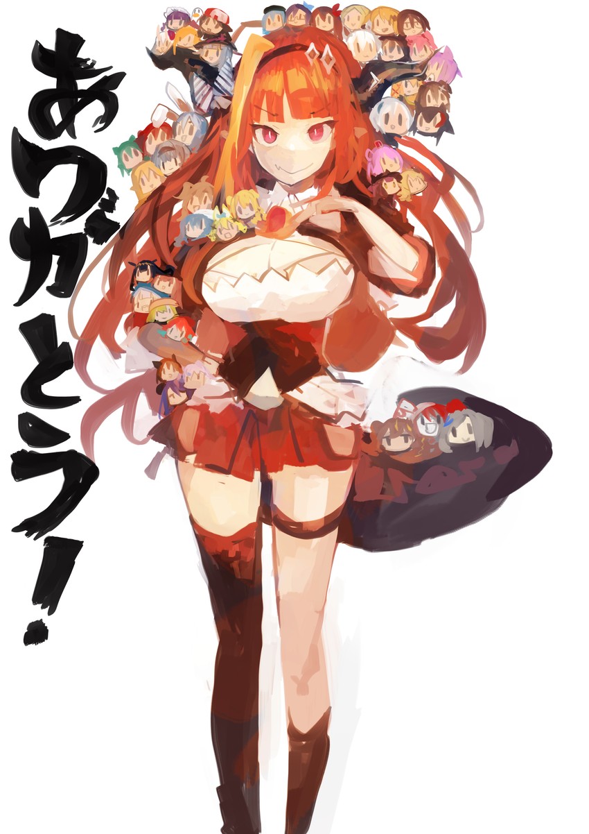 gawr gura, houshou marine, shirakami fubuki, hoshimachi suisei, mori calliope, and 39 more (hololive and 2 more) drawn by kaamin_(mariarose753)