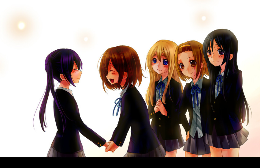 akiyama mio, nakano azusa, hirasawa yui, tainaka ritsu, and kotobuki tsumugi (k-on!) drawn by hasuno