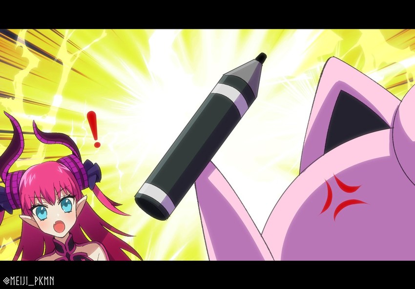 elizabeth bathory and jigglypuff (fate and 3 more) drawn by meiji_ken