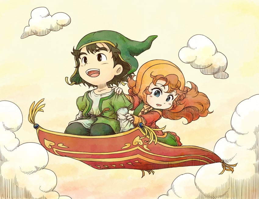 maribel and hero (dragon quest and 1 more) drawn by 4ma4ma5ma