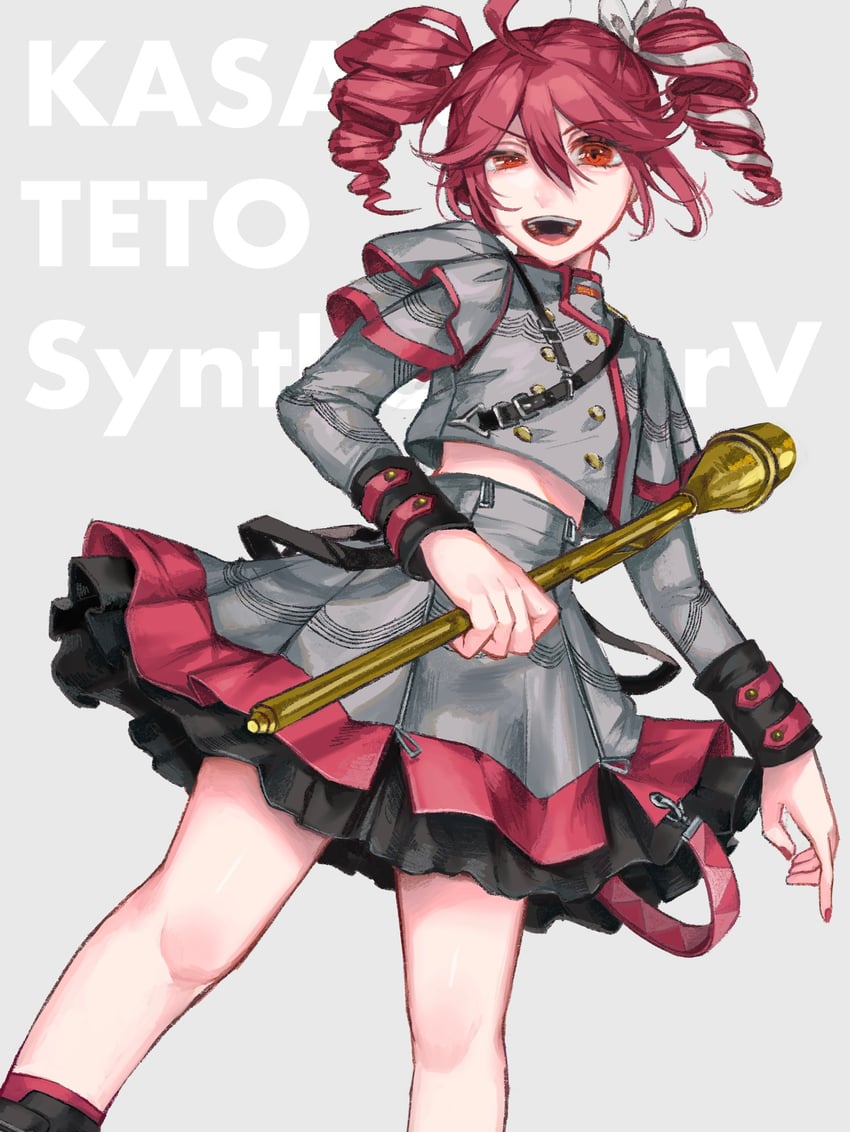 kasane teto (utau and 1 more) drawn by haninon
