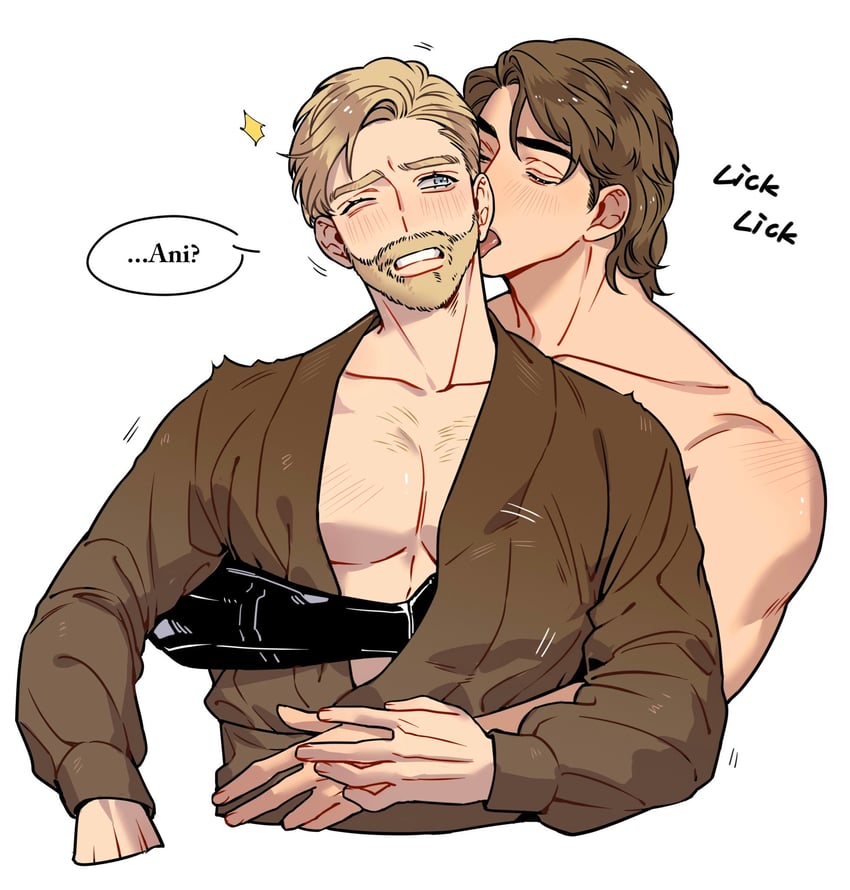 obi-wan kenobi and anakin skywalker (star wars) drawn by luminor_twi