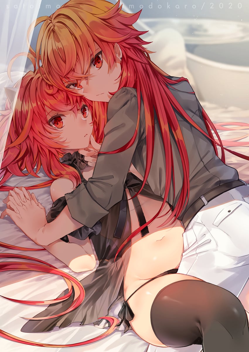 rama and sita (fate and 2 more) drawn by satoimo_(3311_mi)