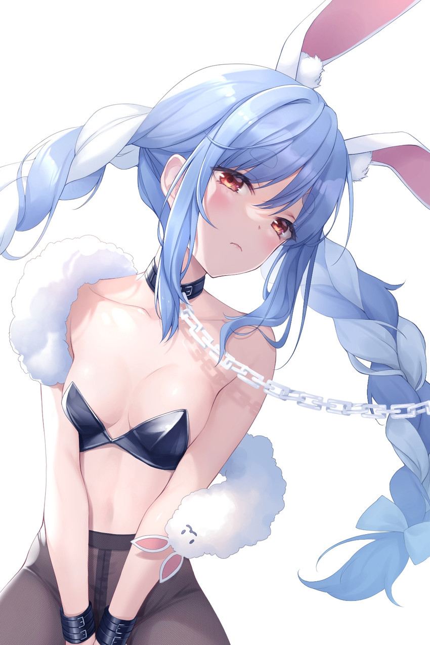 usada pekora and don-chan (hololive) drawn by chocofox