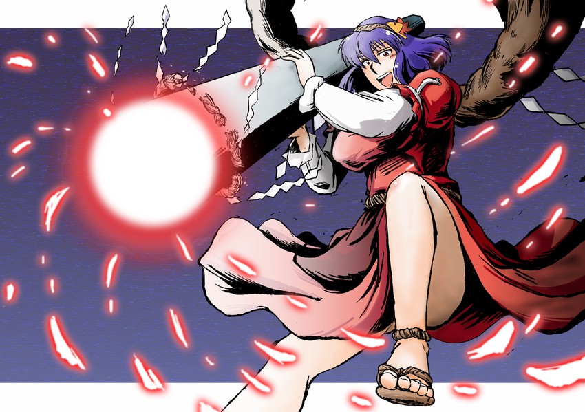 yasaka kanako (touhou) drawn by azuki_osamitsu
