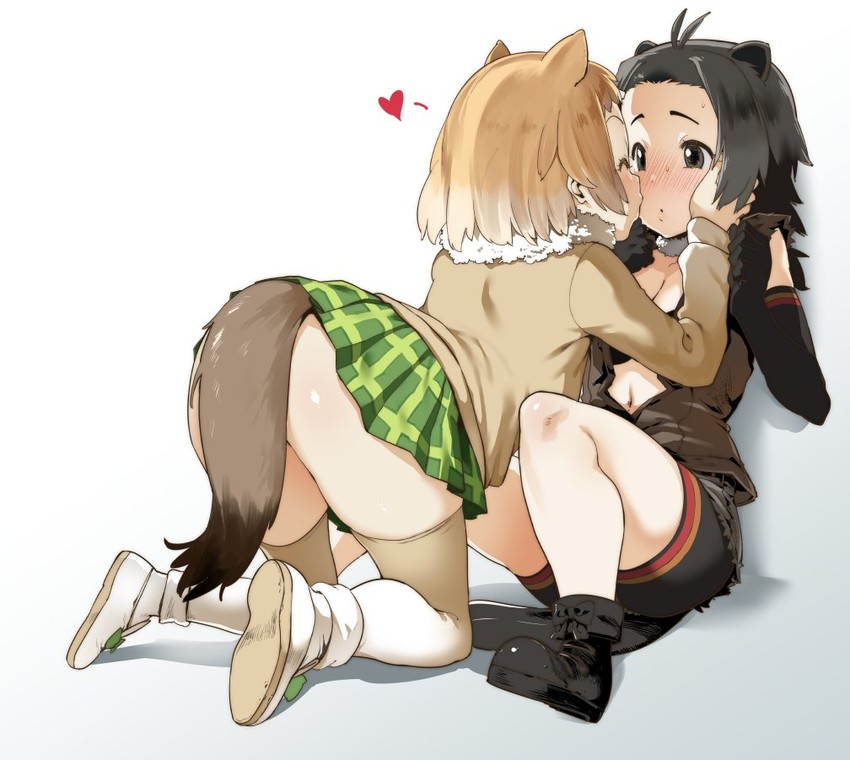 american beaver and black-tailed prairie dog (kemono friends) drawn by pija_(pianiishimo)