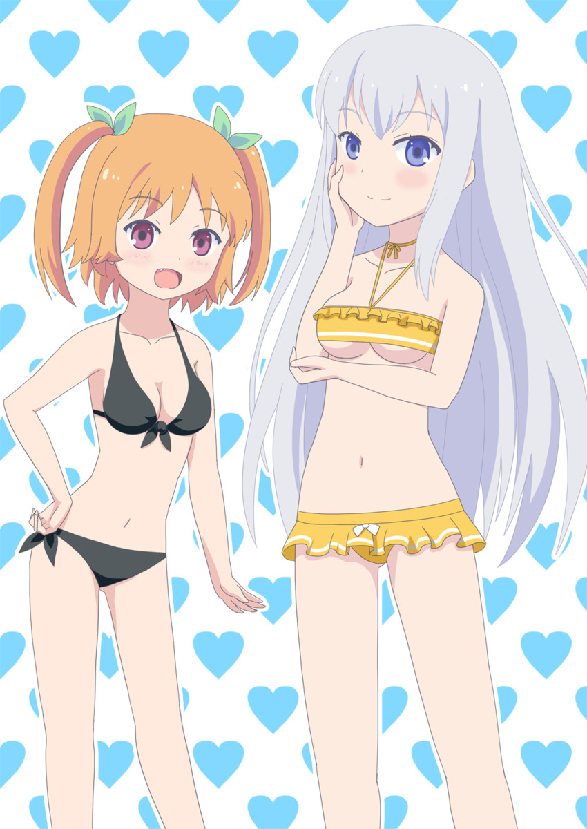 natsukawa masuzu and harusaki chiwa (ore no kanojo to osananajimi ga shuraba sugiru) drawn by hoshino_sora