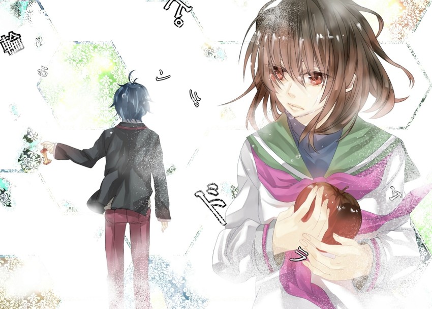 takakura shouma and oginome ringo (mawaru penguindrum) drawn by yusa_chika