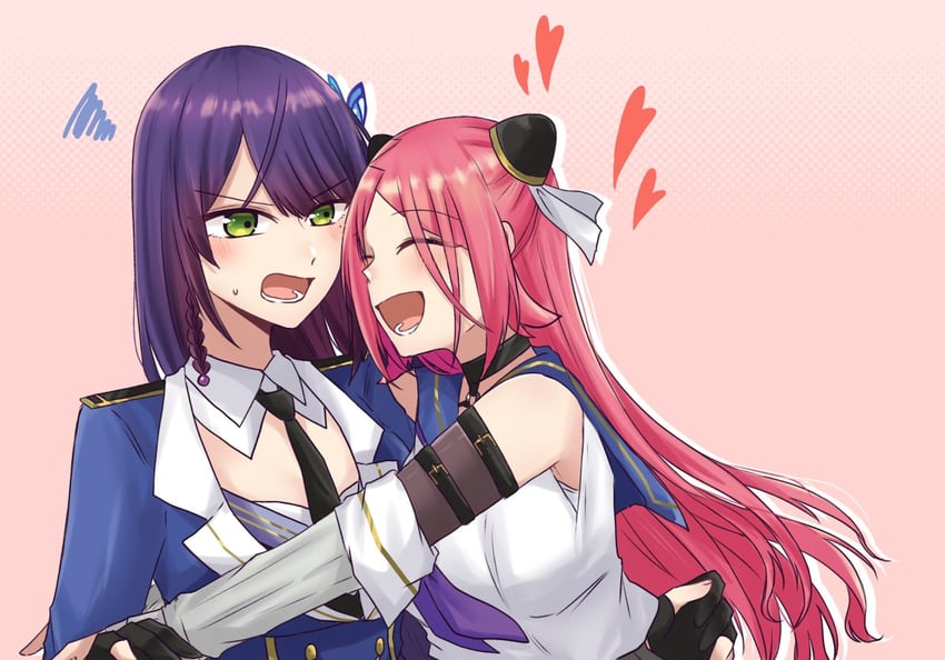 funada kiito and shiba tomoshibi (assault lily) drawn by nigari_(ngari_0115)