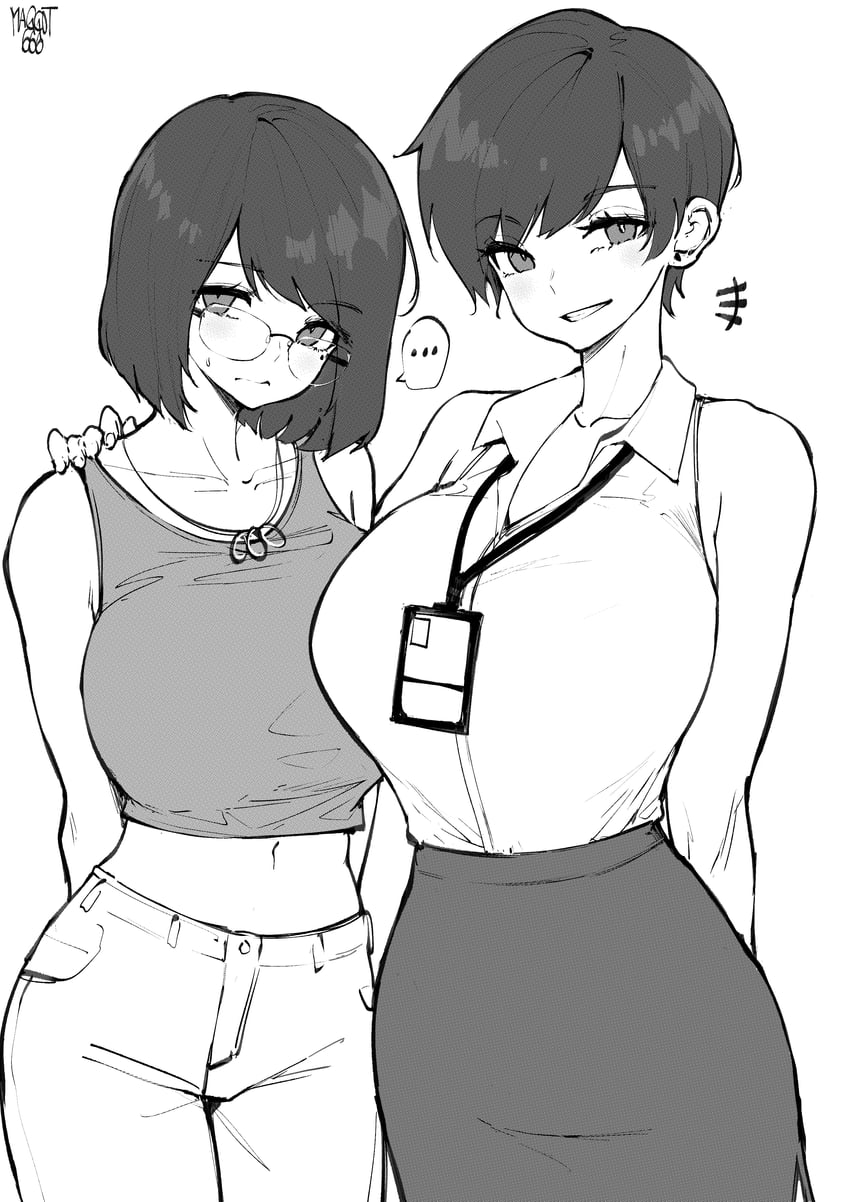 olive laurentia and desyana laurentia (original) drawn by norman_maggot