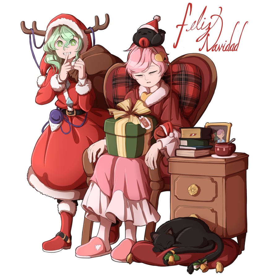 komeiji koishi, komeiji satori, kaenbyou rin, and reiuji utsuho (touhou) drawn by mefomefo