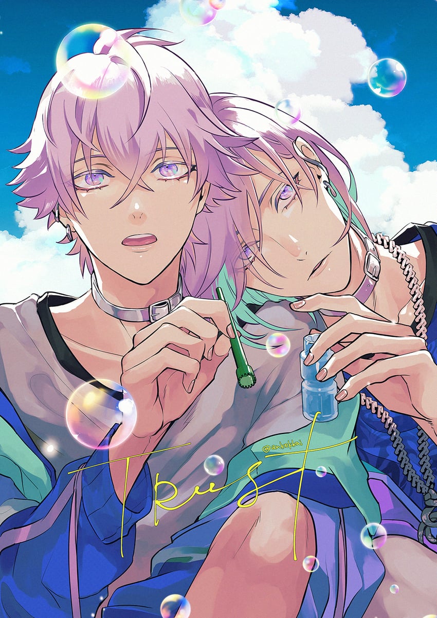 yatonokami kanata and yatonokami nayuta (paradox live) drawn by ankekkai