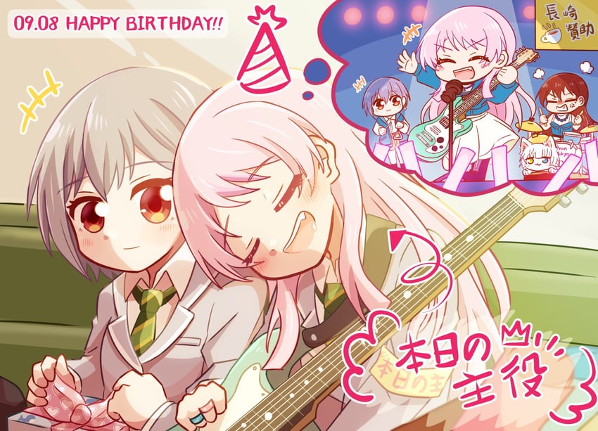 chihaya anon, shiina taki, takamatsu tomori, and kaname raana (bang dream! and 1 more) drawn by jx2_(jennyiq)