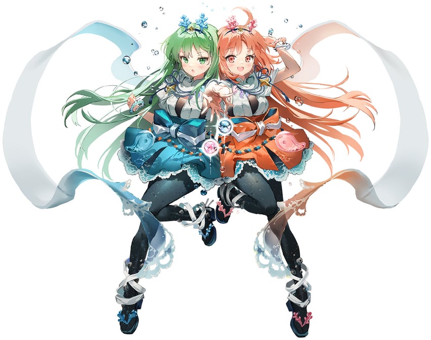 katsuragi chikagi and hibino hibiki (fate and 1 more) drawn by anmi