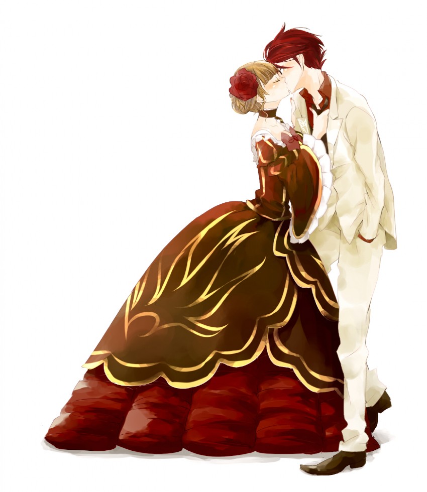 beatrice and ushiromiya battler (umineko no naku koro ni) drawn by 0930erina