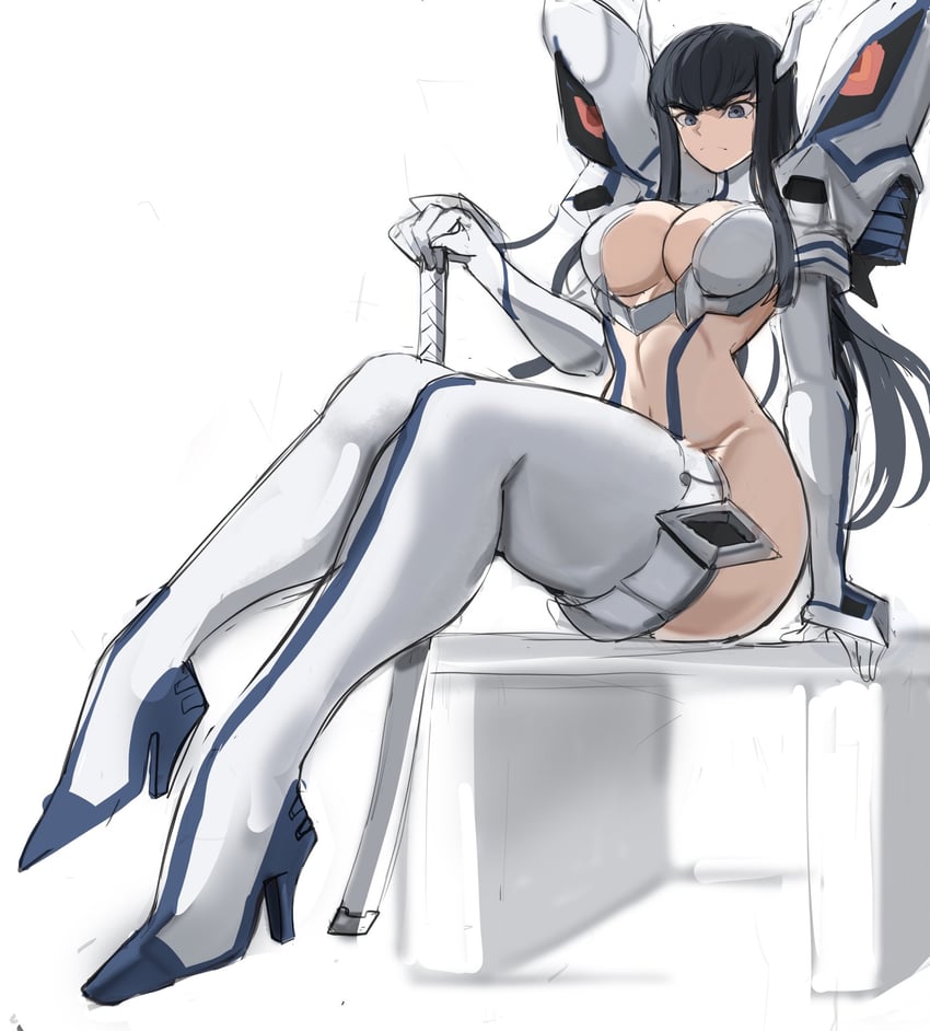 kiryuuin satsuki and junketsu (kill la kill) drawn by rakeemspoon