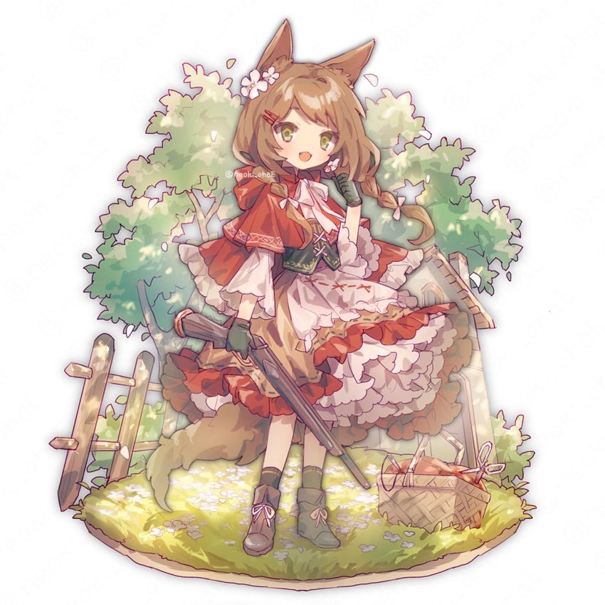 little red riding hood (original and 1 more) drawn by neoki_ohae