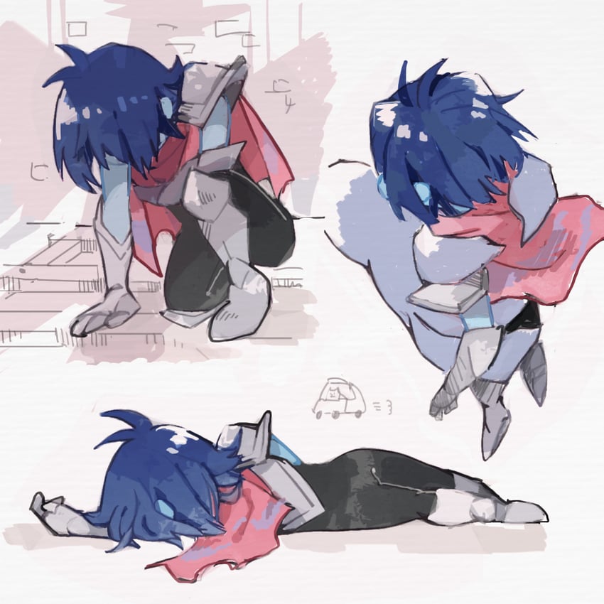 kris and annoying dog (deltarune) drawn by corogarucoromo