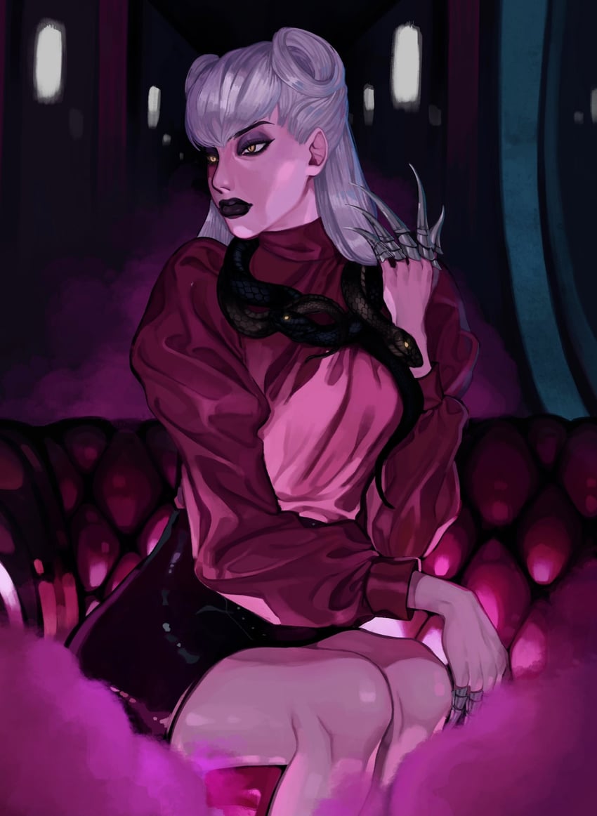 evelynn, k/da all out evelynn, and the baddest evelynn (league of legends) drawn by lwamizu