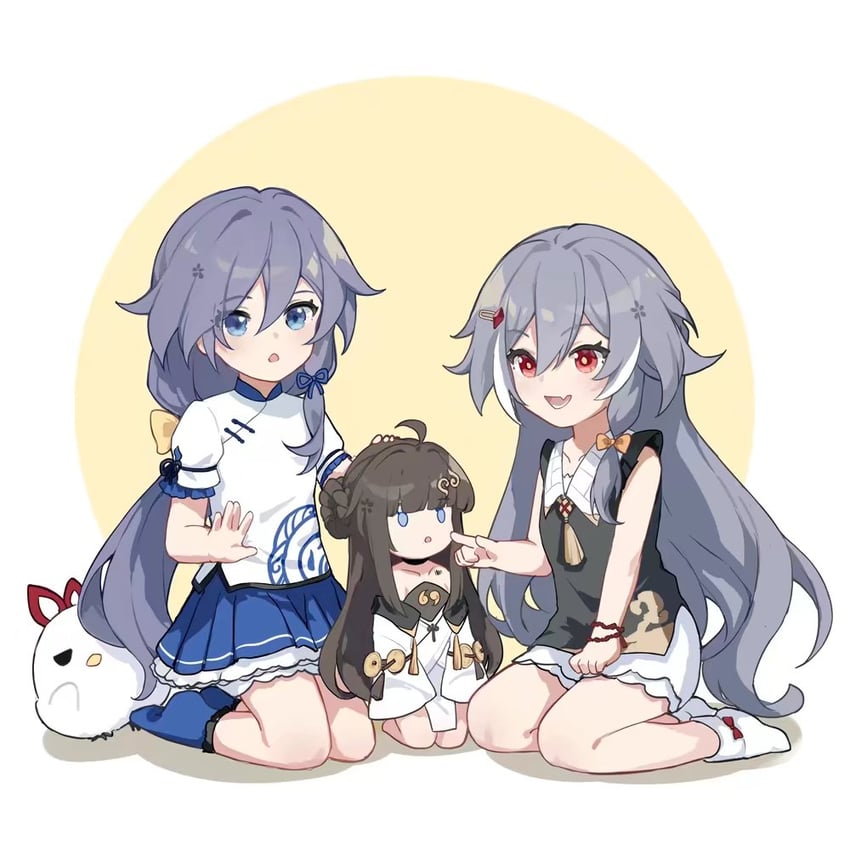 fu hua, herrscher of sentience, jingwei, and book of fuxi (honkai and 1 more) drawn by qqqne