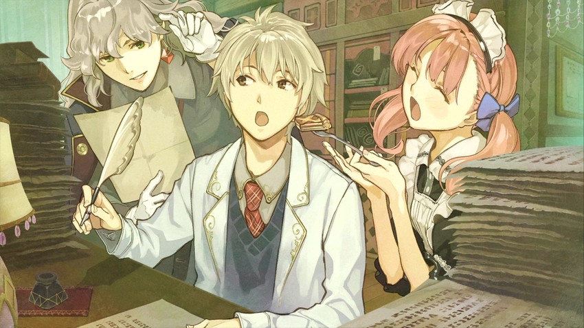 escha malier, logix ficsario, and threia hazelgrimm (atelier and 1 more) drawn by hidari_(left_side)