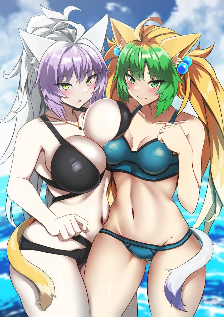 atalanta and atalanta alter (fate and 1 more) drawn by yuzu_kiro