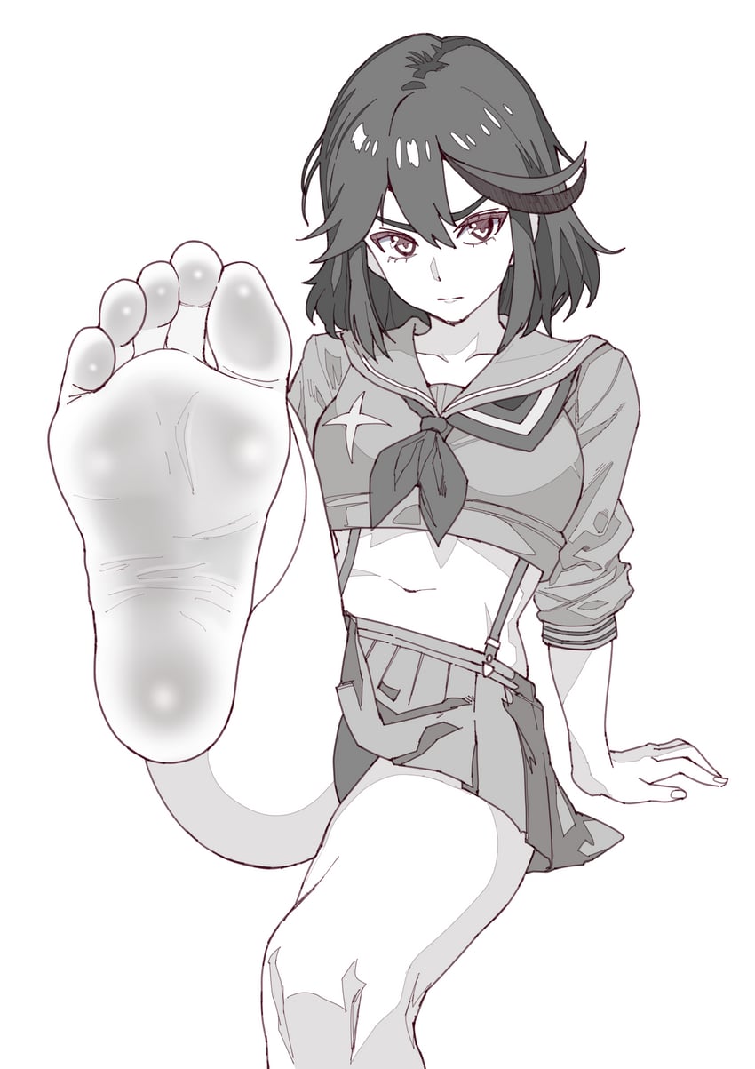 matoi ryuuko and senketsu (kill la kill) drawn by asikoma7777
