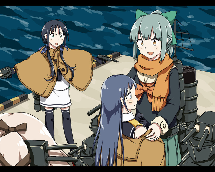samidare, yuubari, yura, and suzukaze (kantai collection) drawn by any_(lucky_denver_mint)