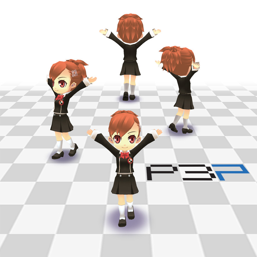 shiomi kotone (persona and 2 more) drawn by funako